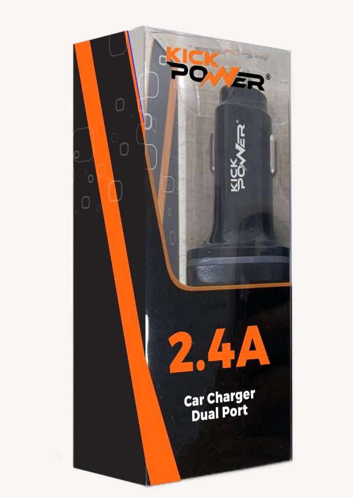Car Charger USB & USB-C 2.4A