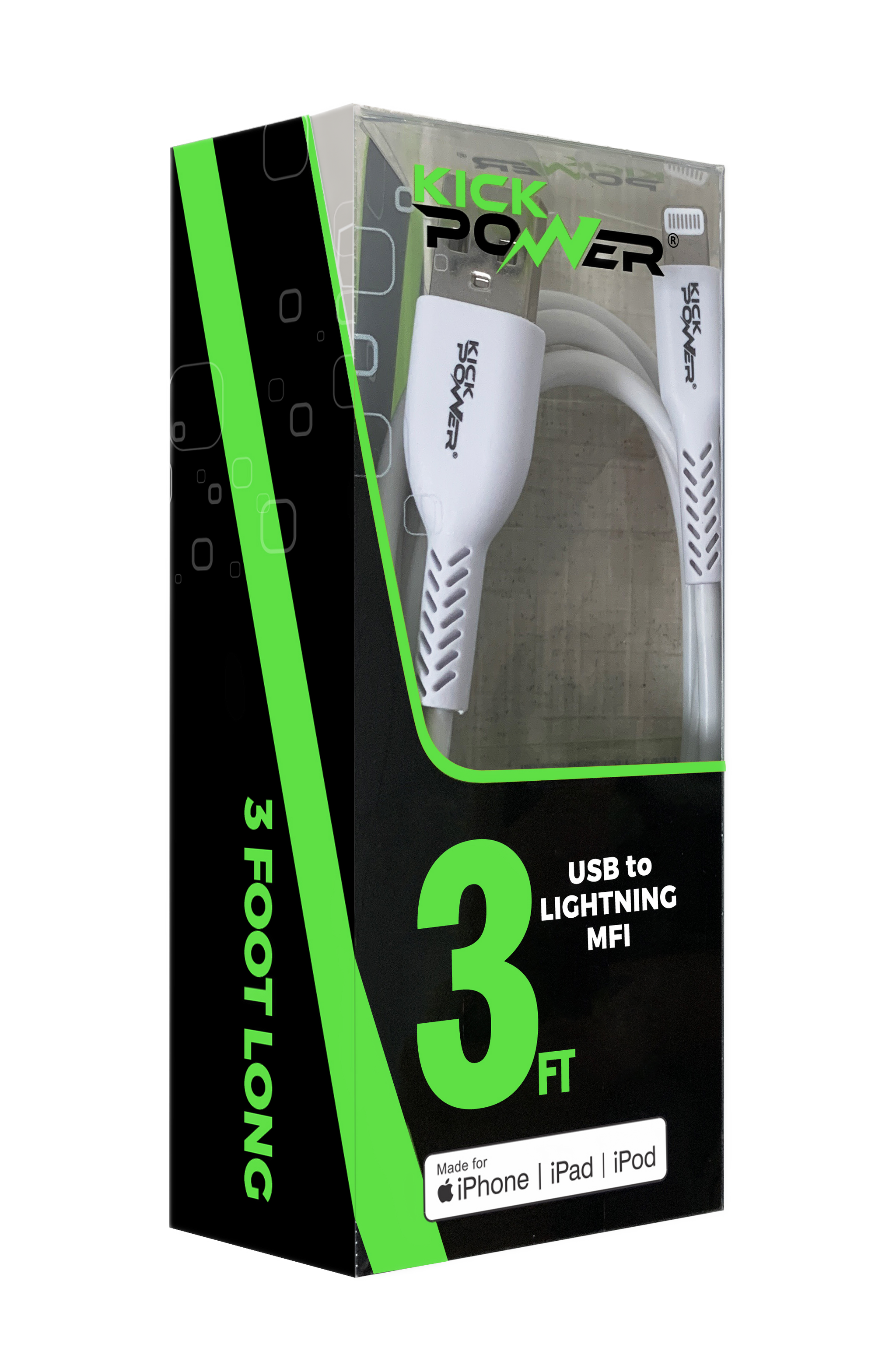 USB to Lightning Cable MFI 3ft