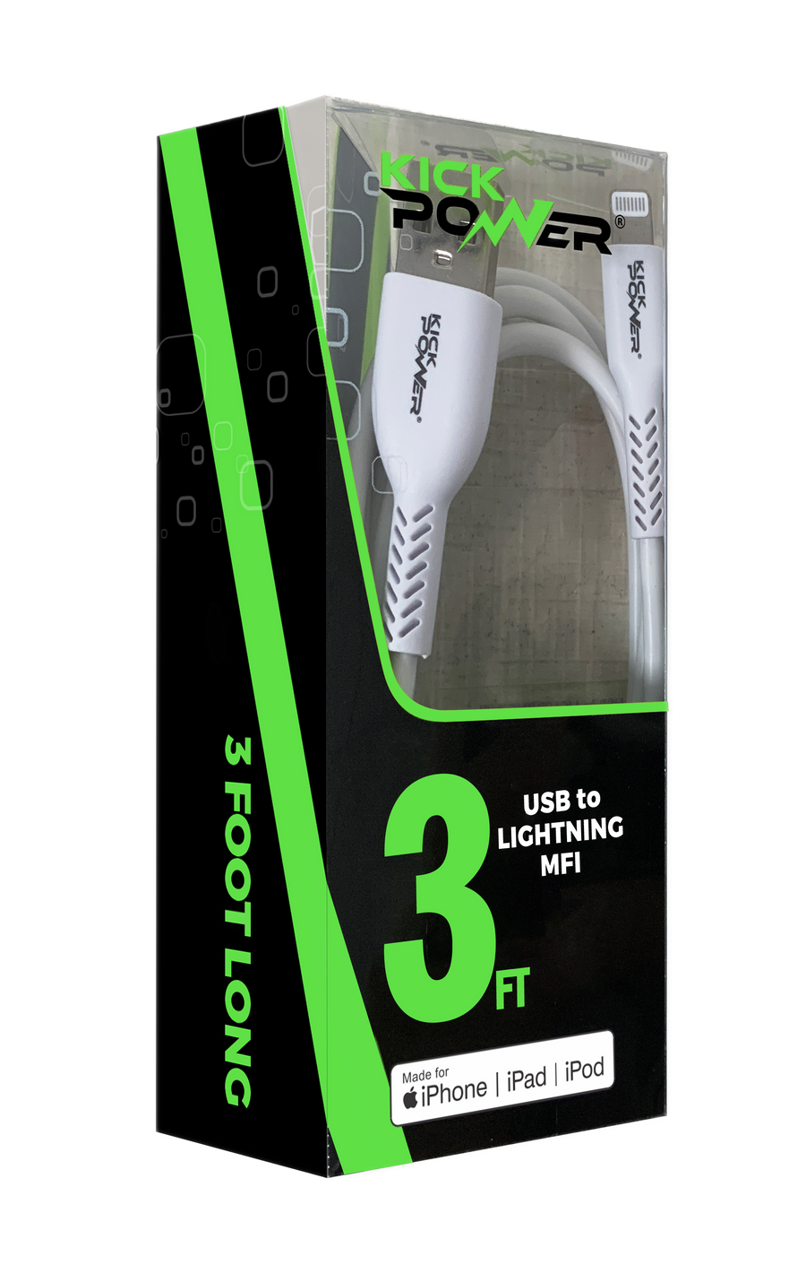 USB to Lightning Cable MFI 3ft