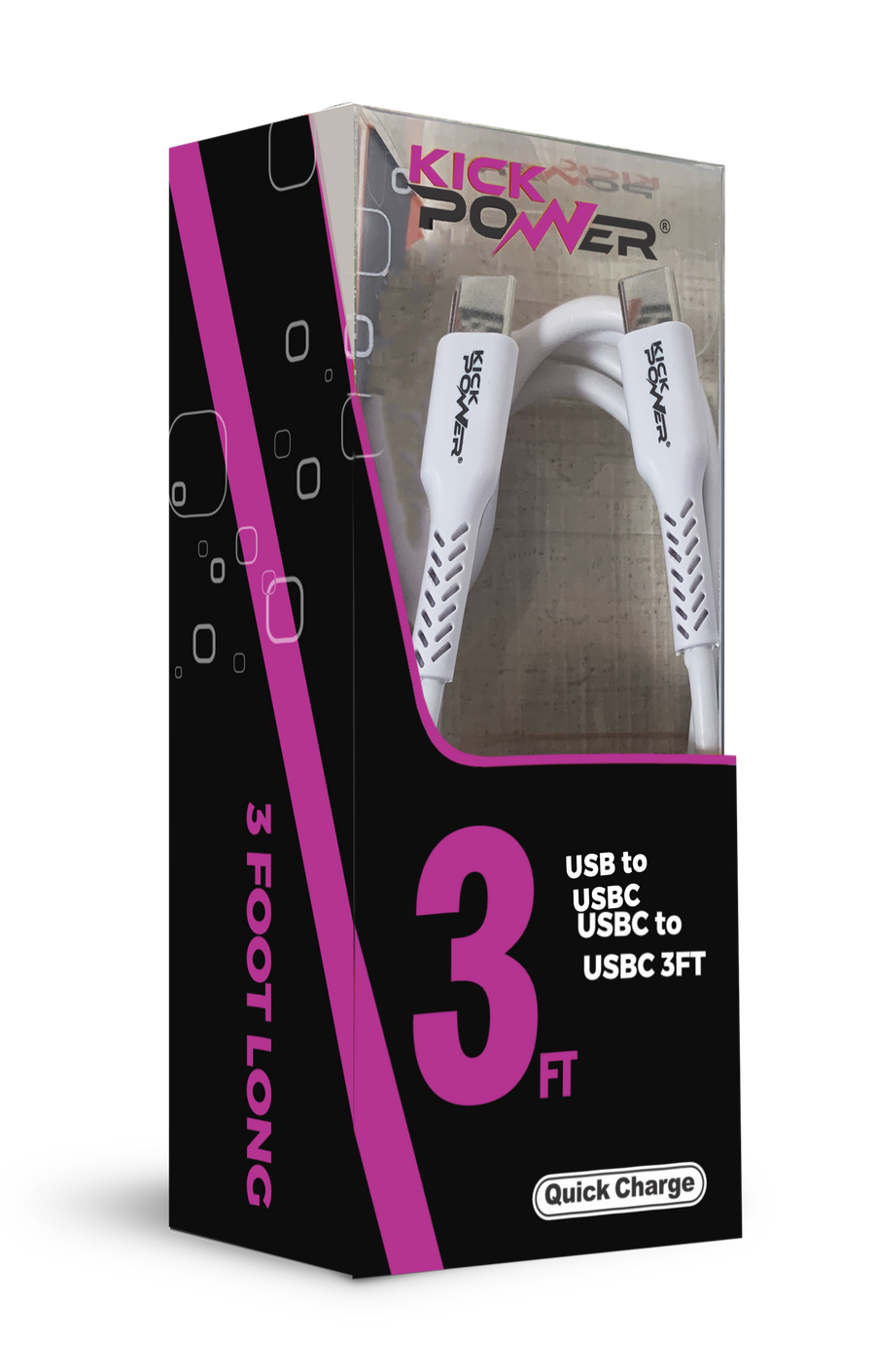 USB-C to USB-C Cable 3ft