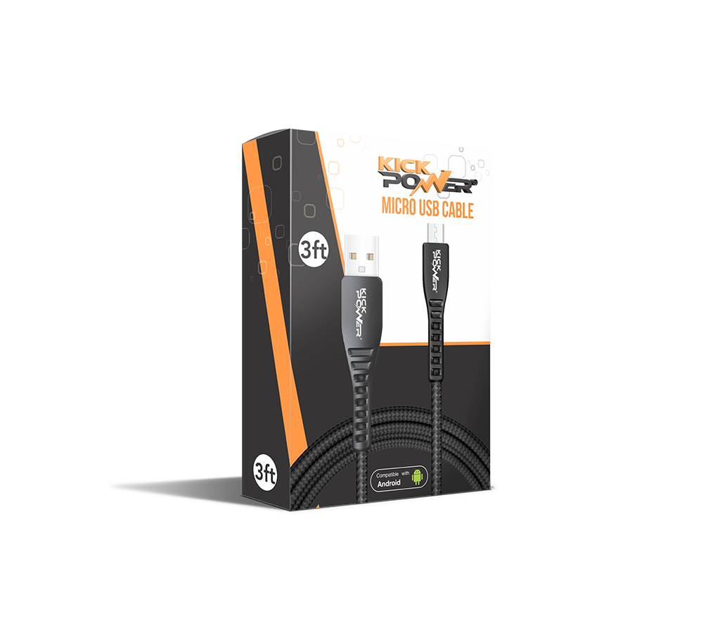 KickPOWER® 3ft Micro USB Cable